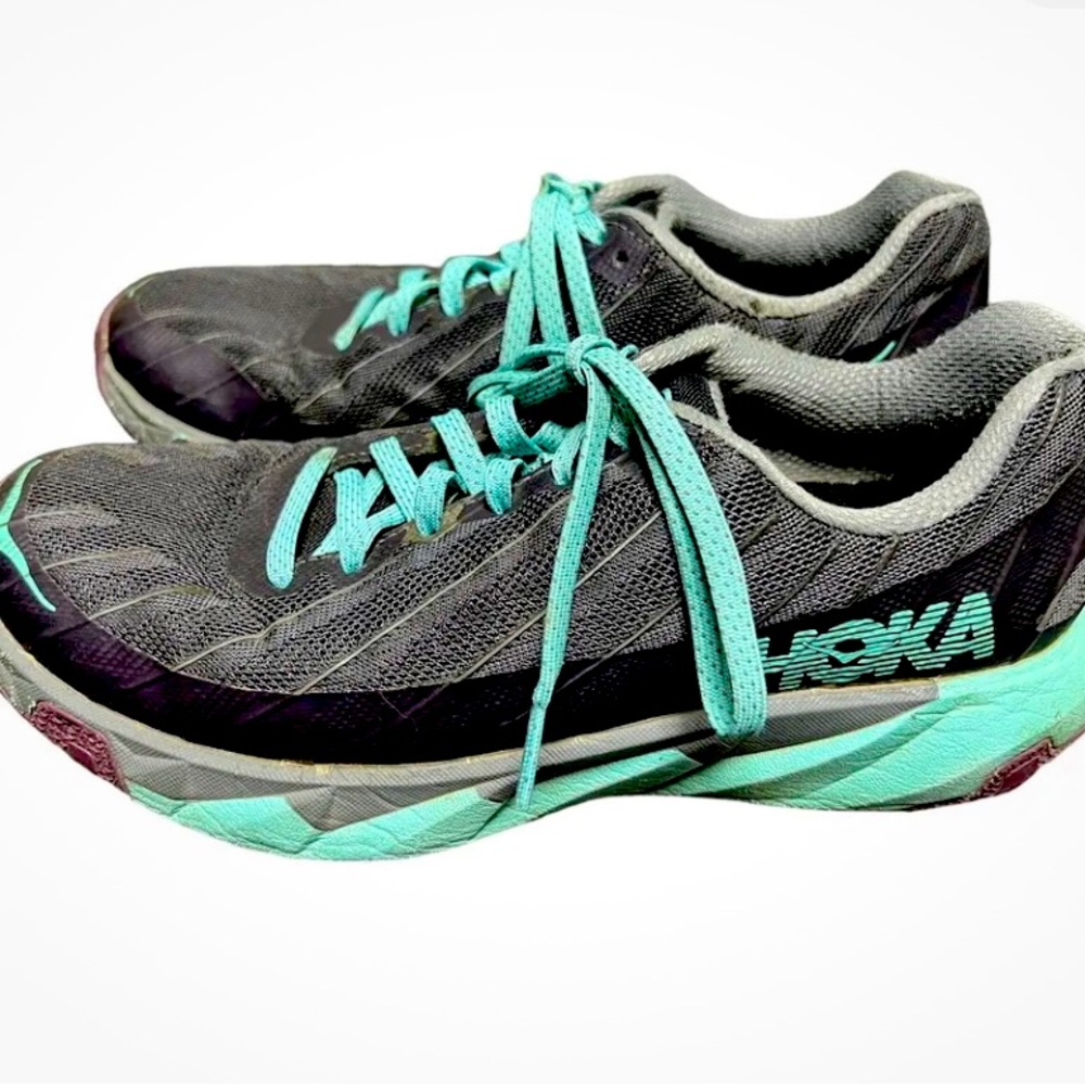 Hoka one one grey/turquoise women’s size 8